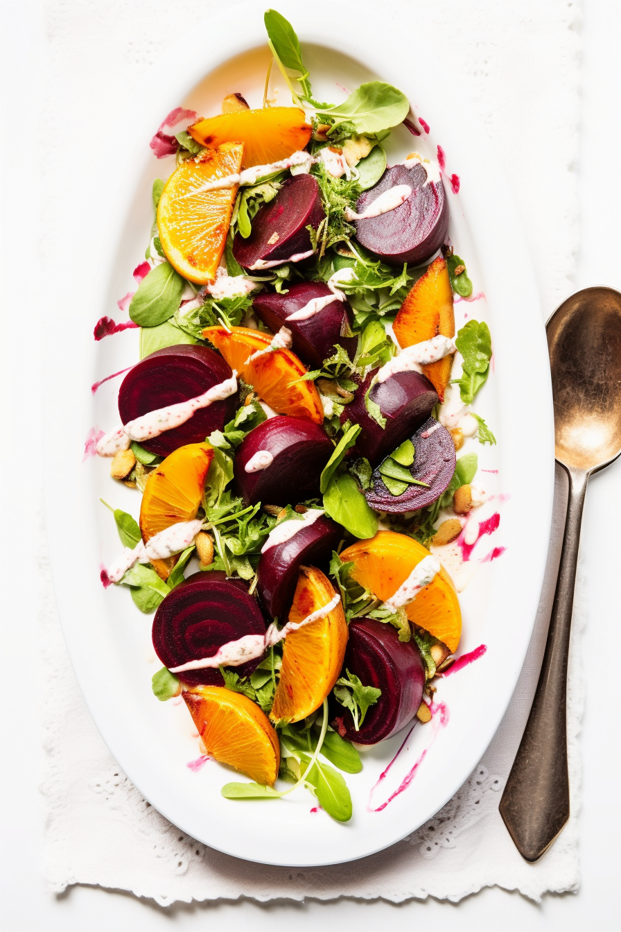 Moroccan Orange and Beet Salad Finished Dish