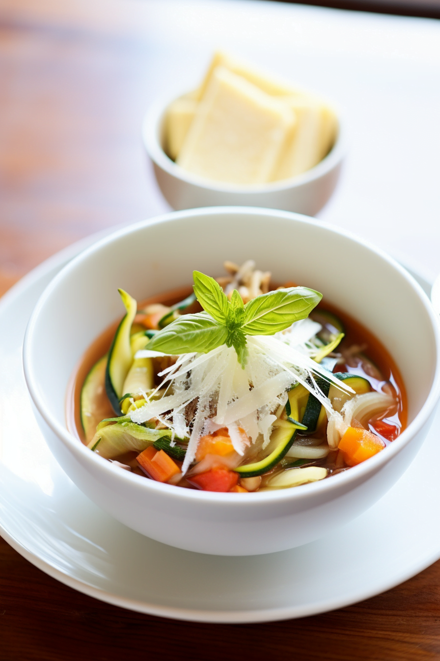 Neapolitan Zucchini and Basil Minestrone Cooking