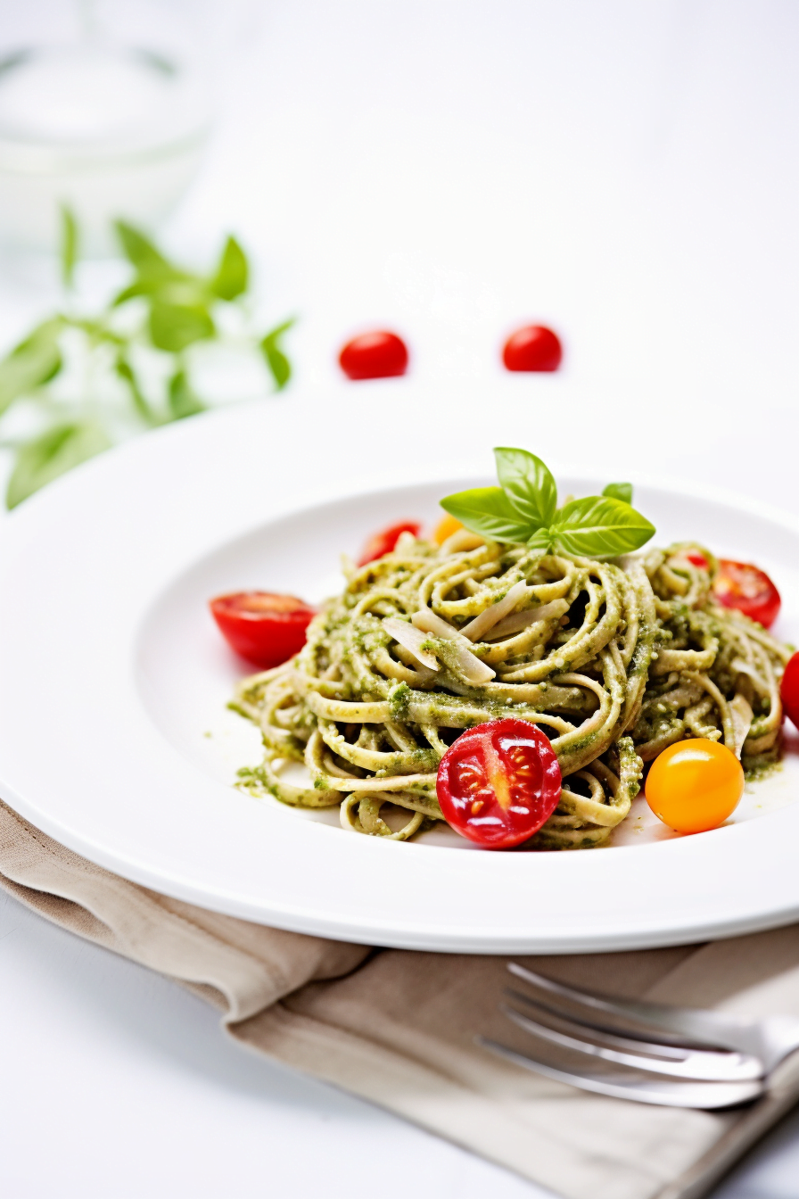 Pasta with Roasted Tomatoes and Almond Pesto Ready to Serve