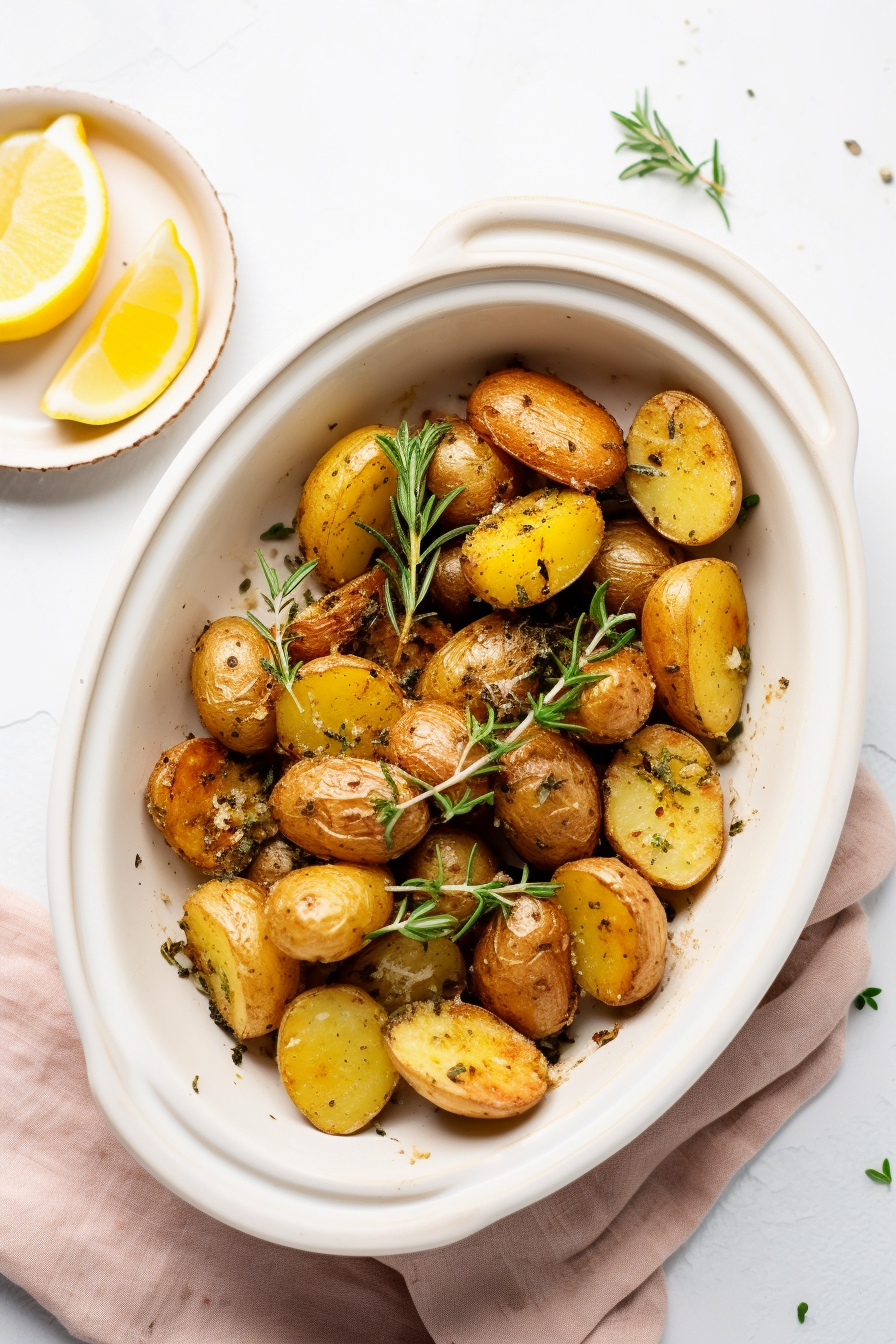 Golden Roasted Provencal Potatoes