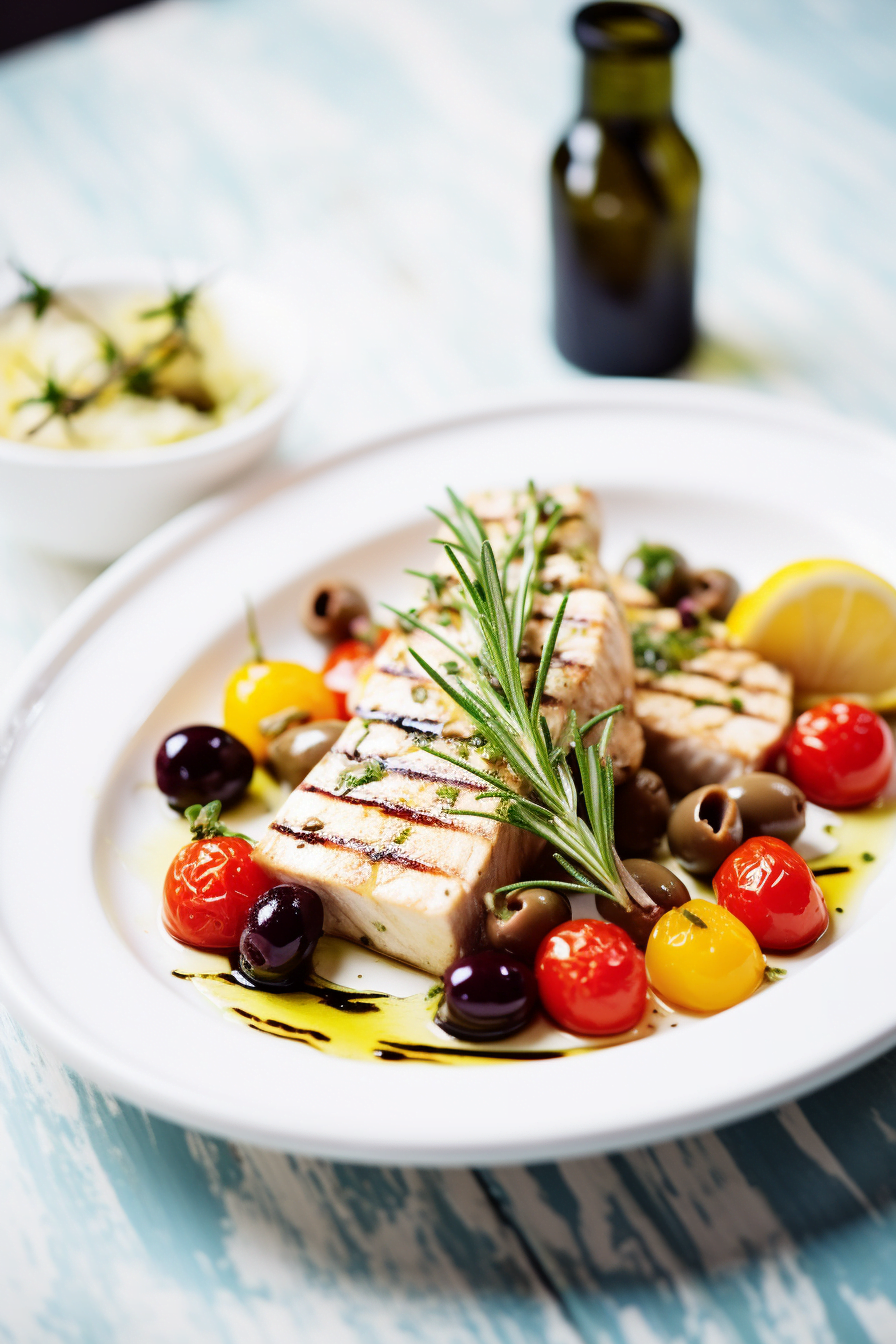 Sardinian Swordfish with Olives and Cherry Tomatoes Cooking Mediterranean