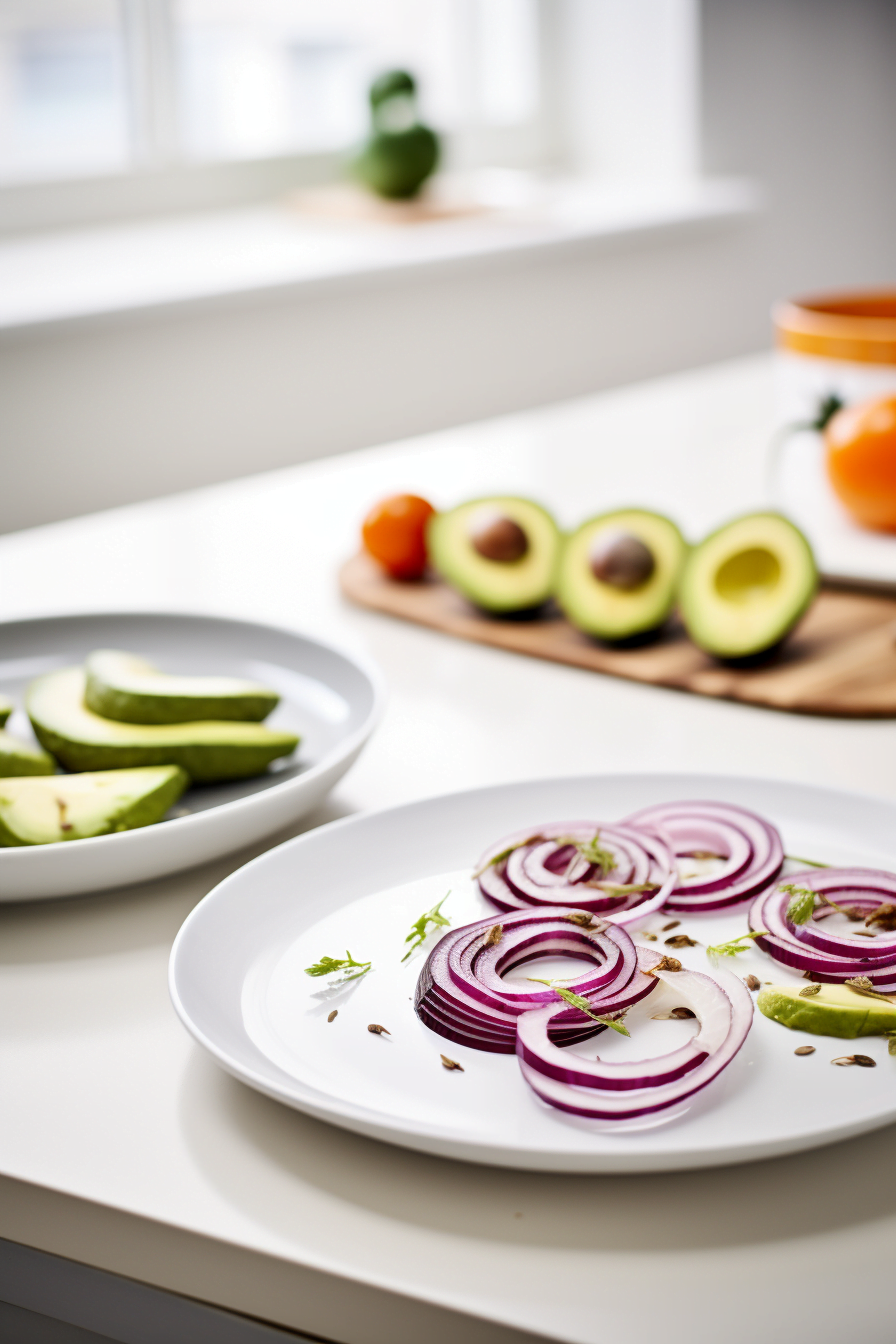 Seville Orange and Avocado Salad Served