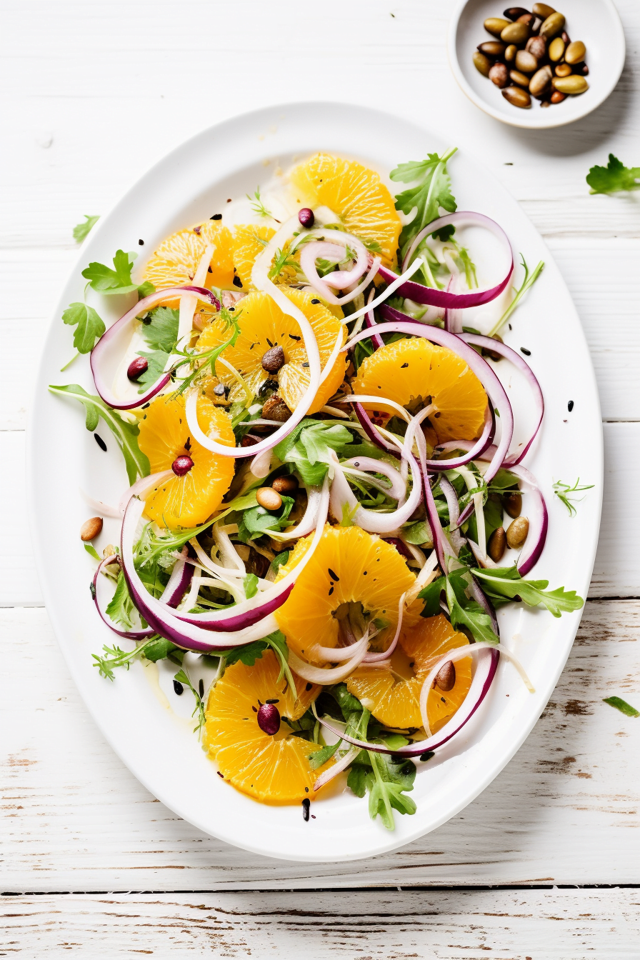 Sicilian Fennel and Orange Salad Preparation