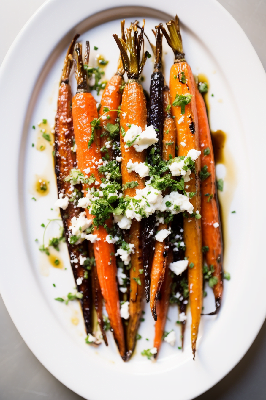 Sicilian-Style Roasted Carrots Ready to Serve
