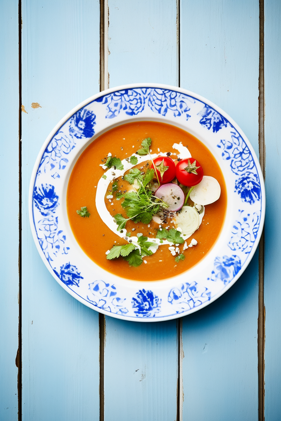 Chilled Spanish Gazpacho Andaluz