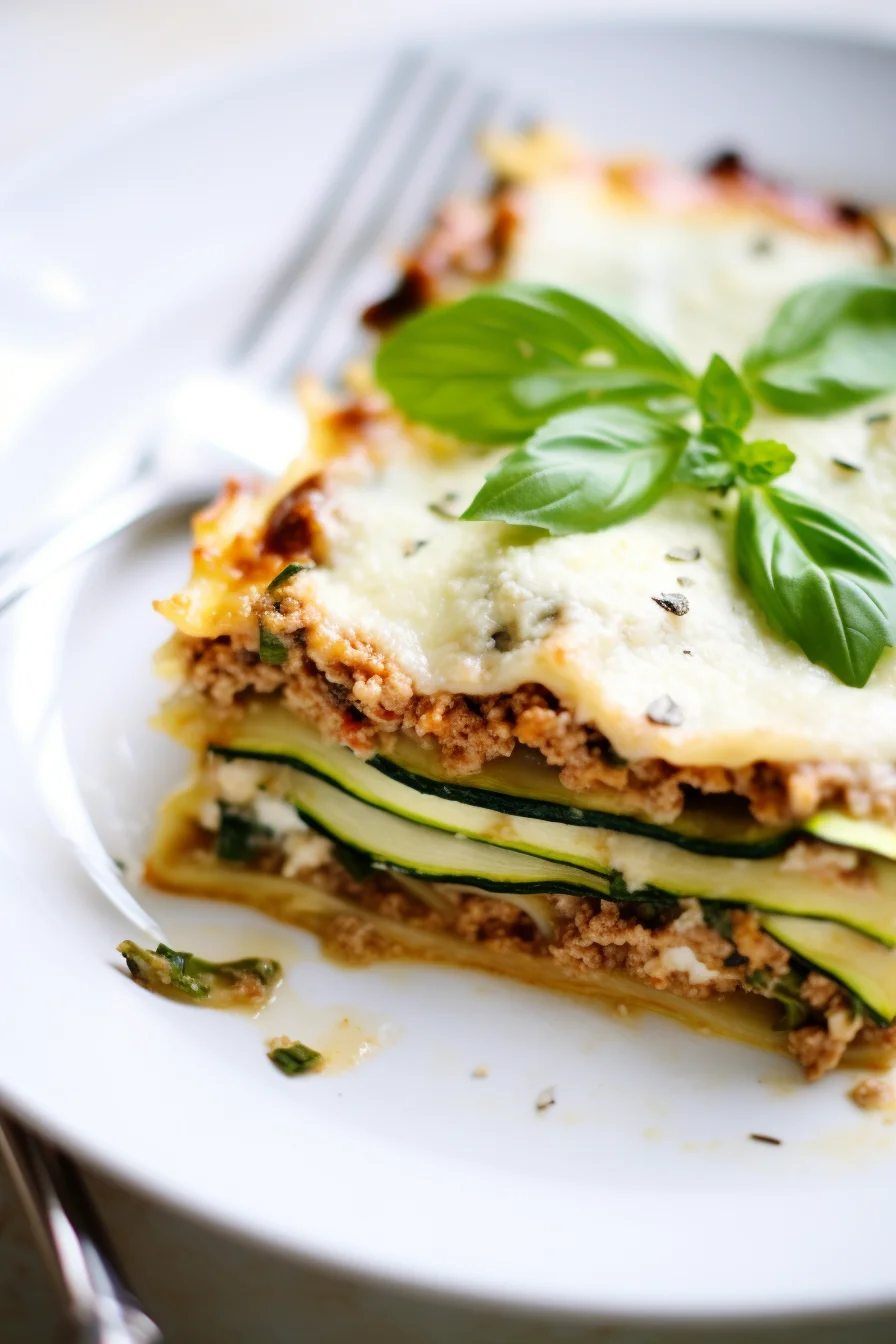 Zucchini Lasagna Ready to Serve