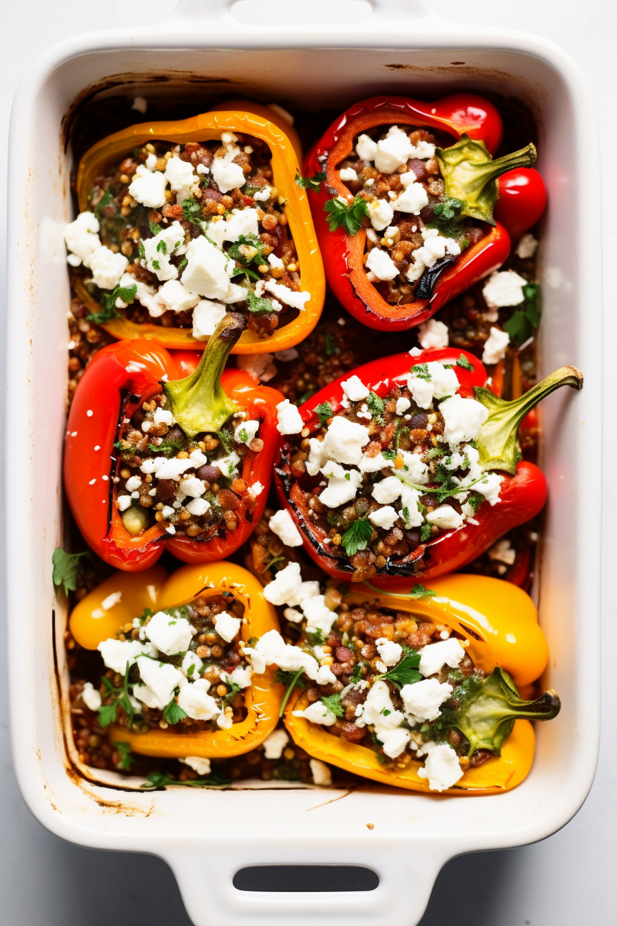 Preparation of Albanian Stuffed Peppers