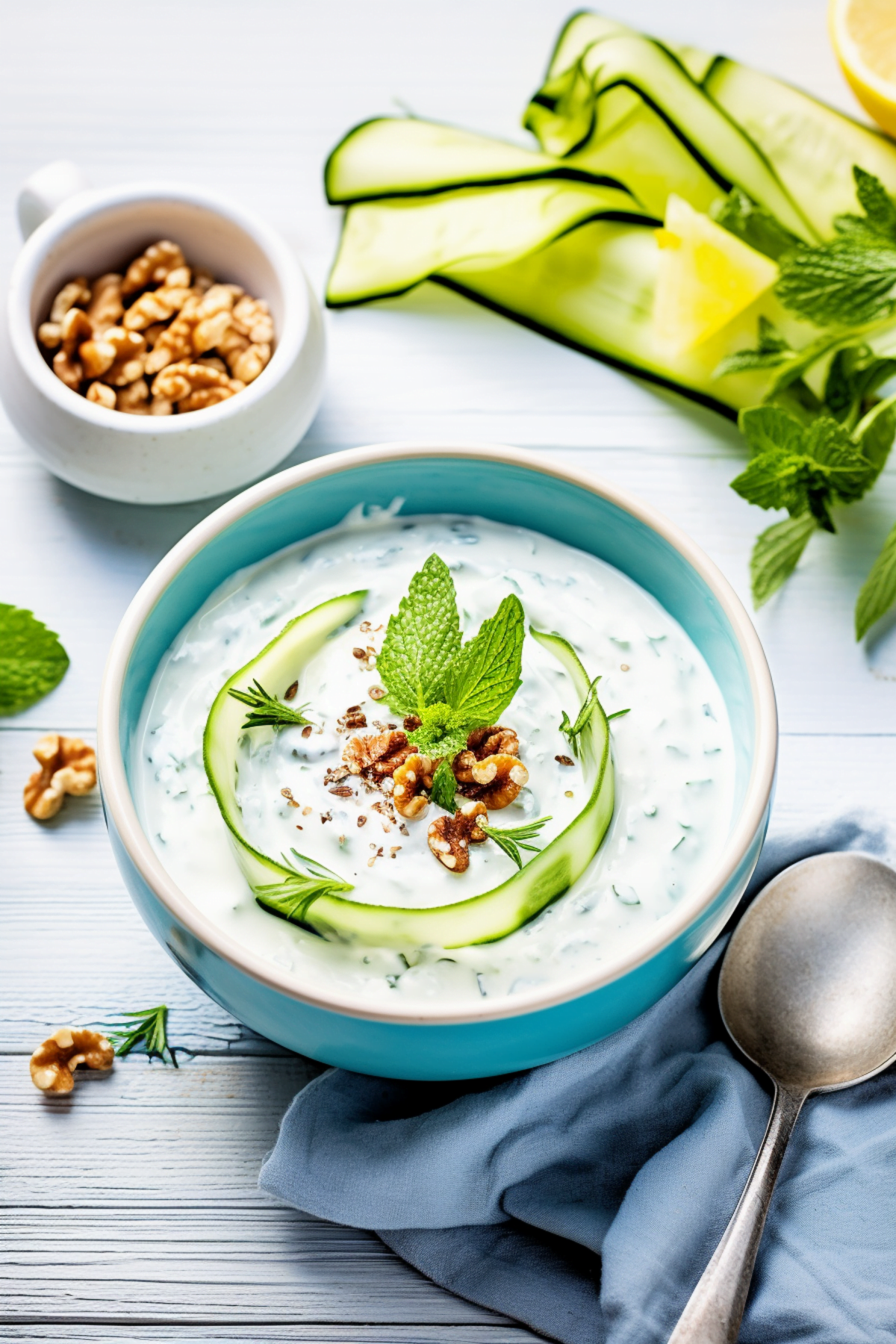 Albanian Yogurt and Cucumber Soup with Mint (Tarator)_001