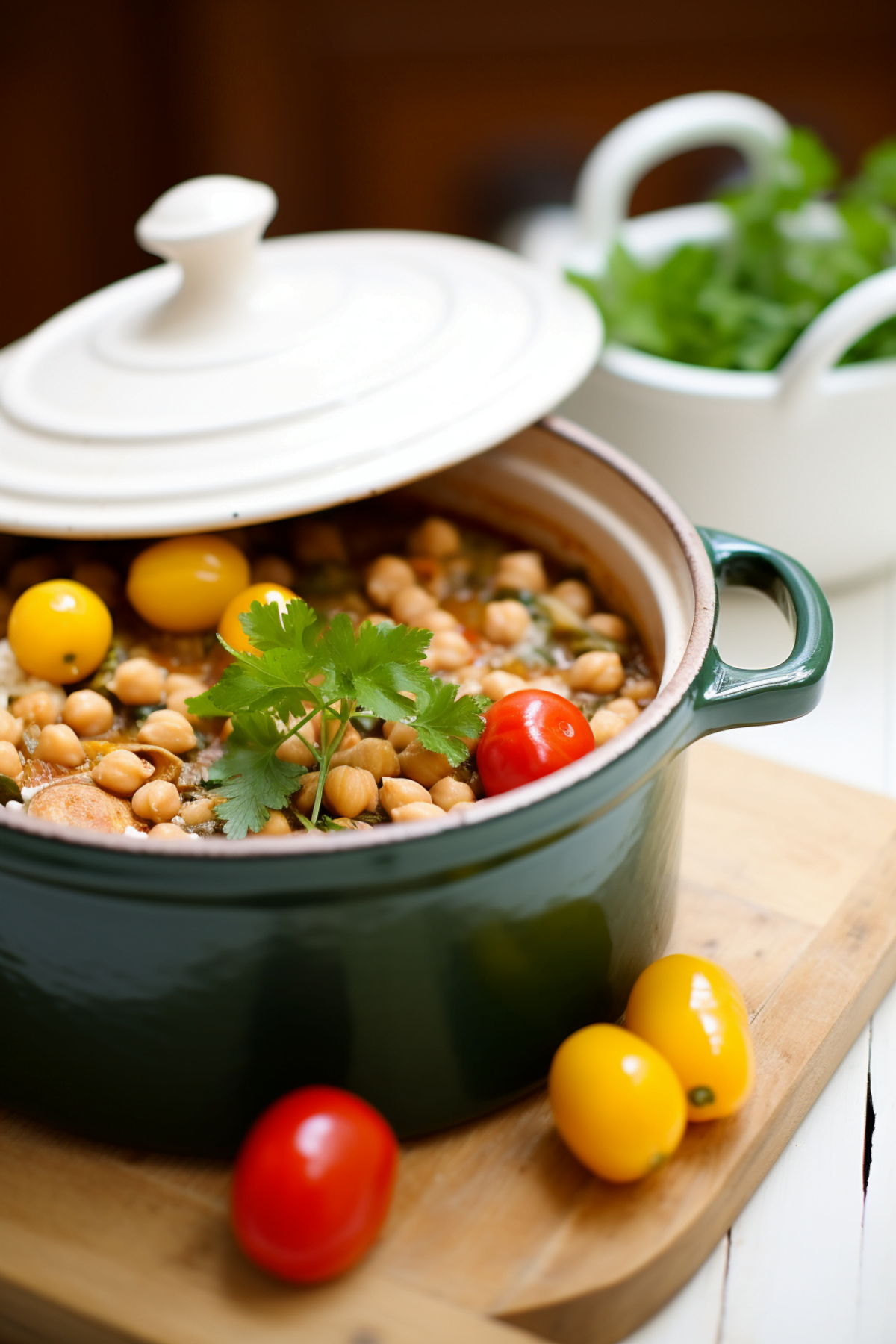 Algerian Chicken and Chickpea Stew (Djaj Mqualli)_001