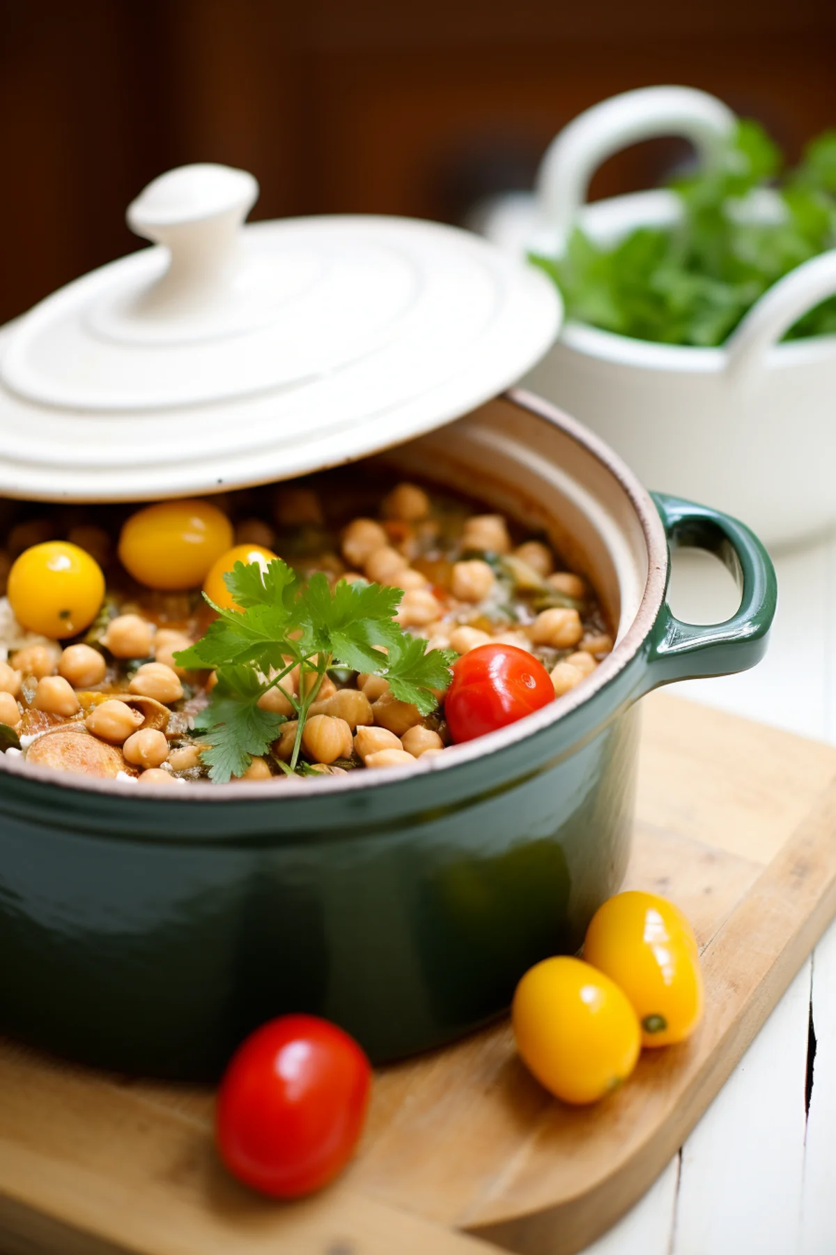 Algerian Chicken and Chickpea Stew (Djaj Mqualli)_001