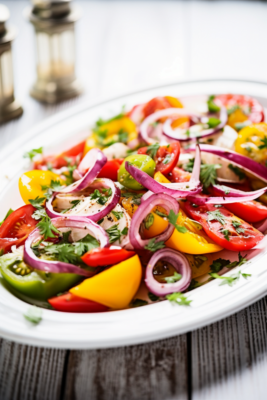 Algerian Tomato and Pepper Salad (Chlada Felfla)