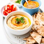 Anatolian Roasted Red Pepper Hummus with Pita Chips_001