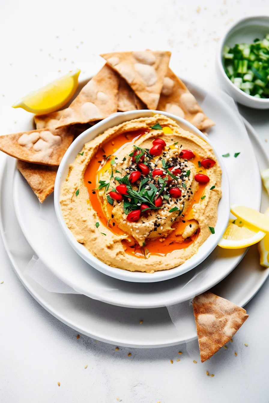 Preparing Anatolian Roasted Red Pepper Hummus
