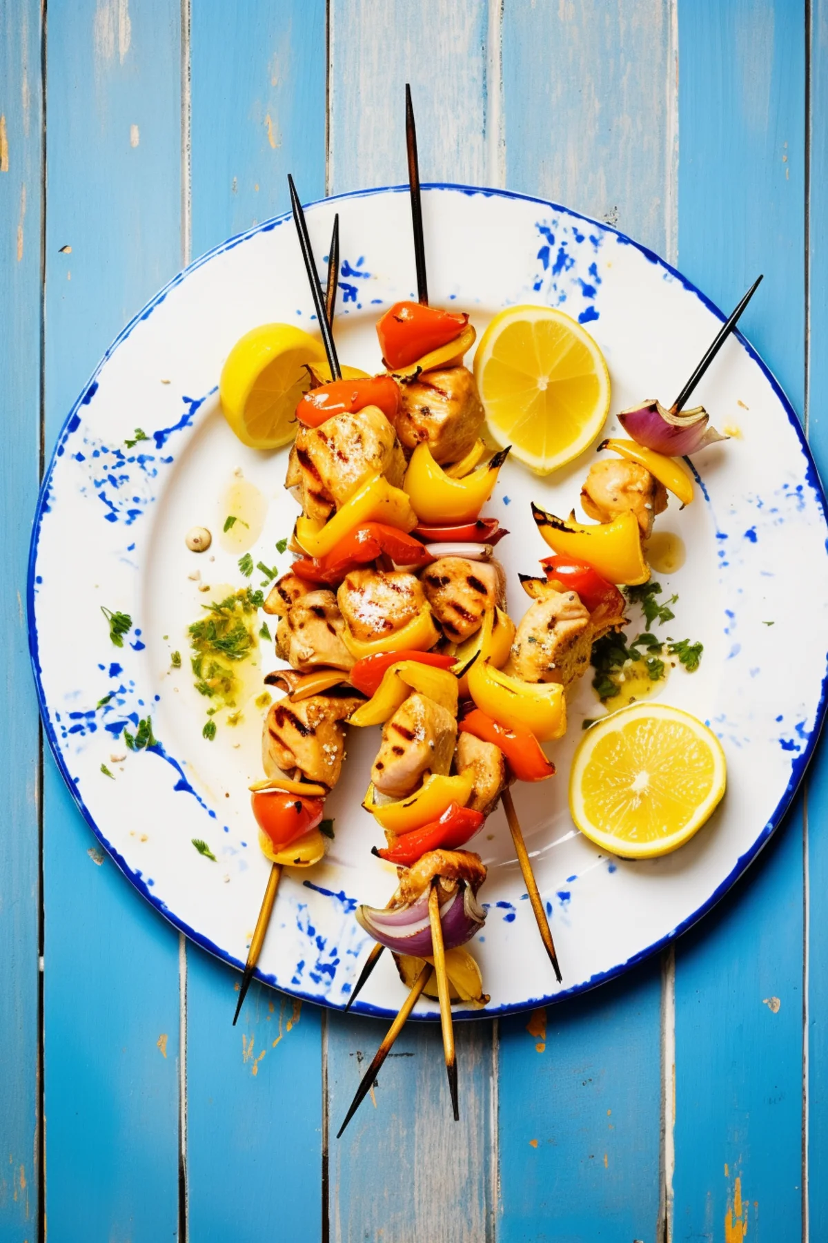 Andalusian Chicken Skewers with Saffron and Lemon_001