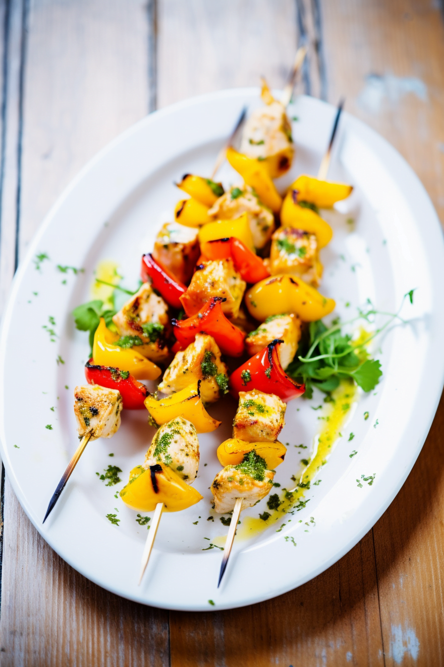 Andalusian Chicken Skewers with Saffron and Lemon