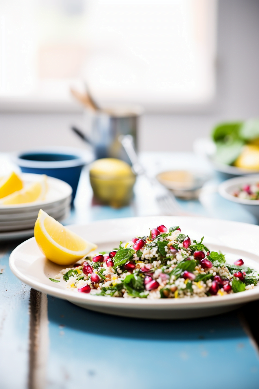Preparing Ankara Quinoa Salad