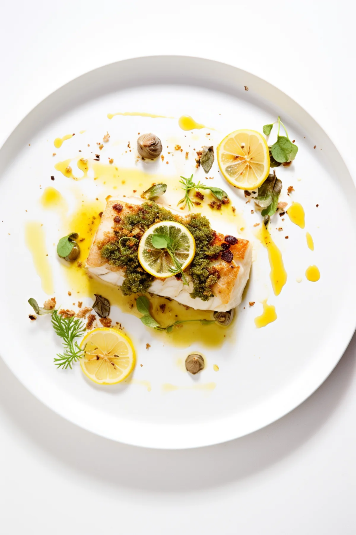 Baked Cod with a Crust of Herbs and Lemon Zest_001