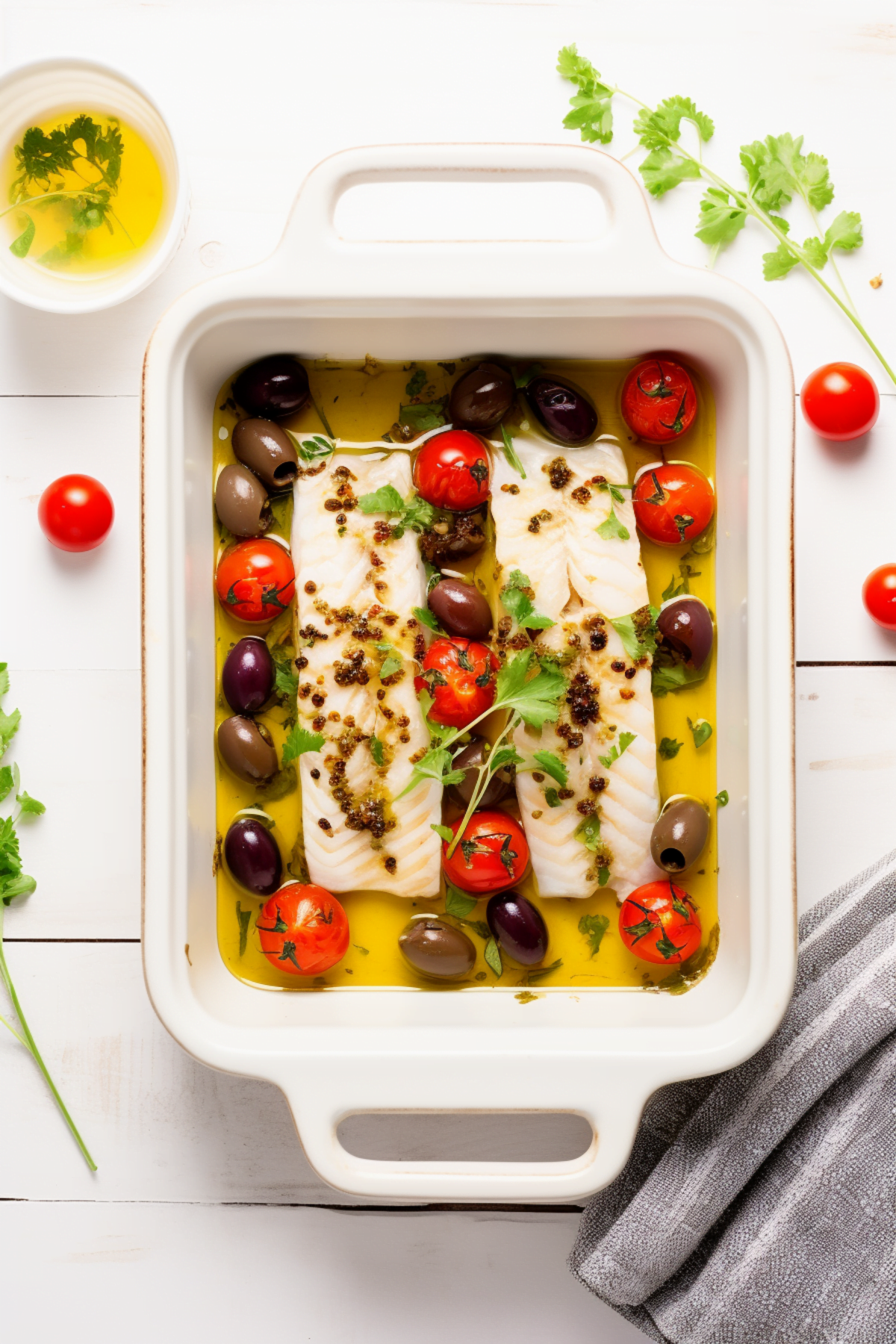 Baked Cod with Tomato, Olive, and Caper Ragout_001