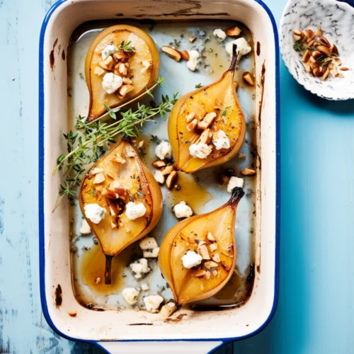 Baked Pear with Cinnamon and Walnuts_001
