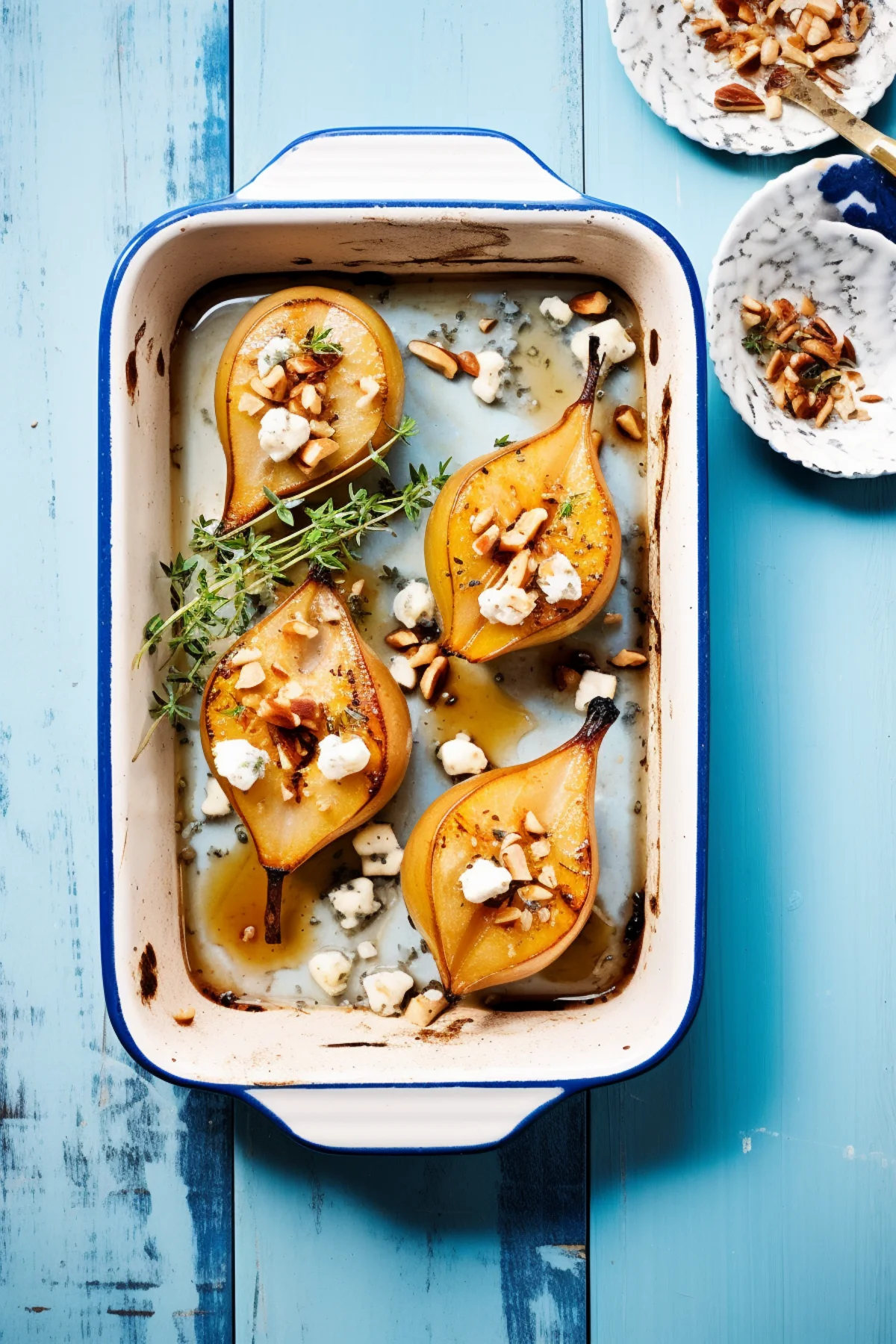 Baked Pear with Cinnamon and Walnuts_001