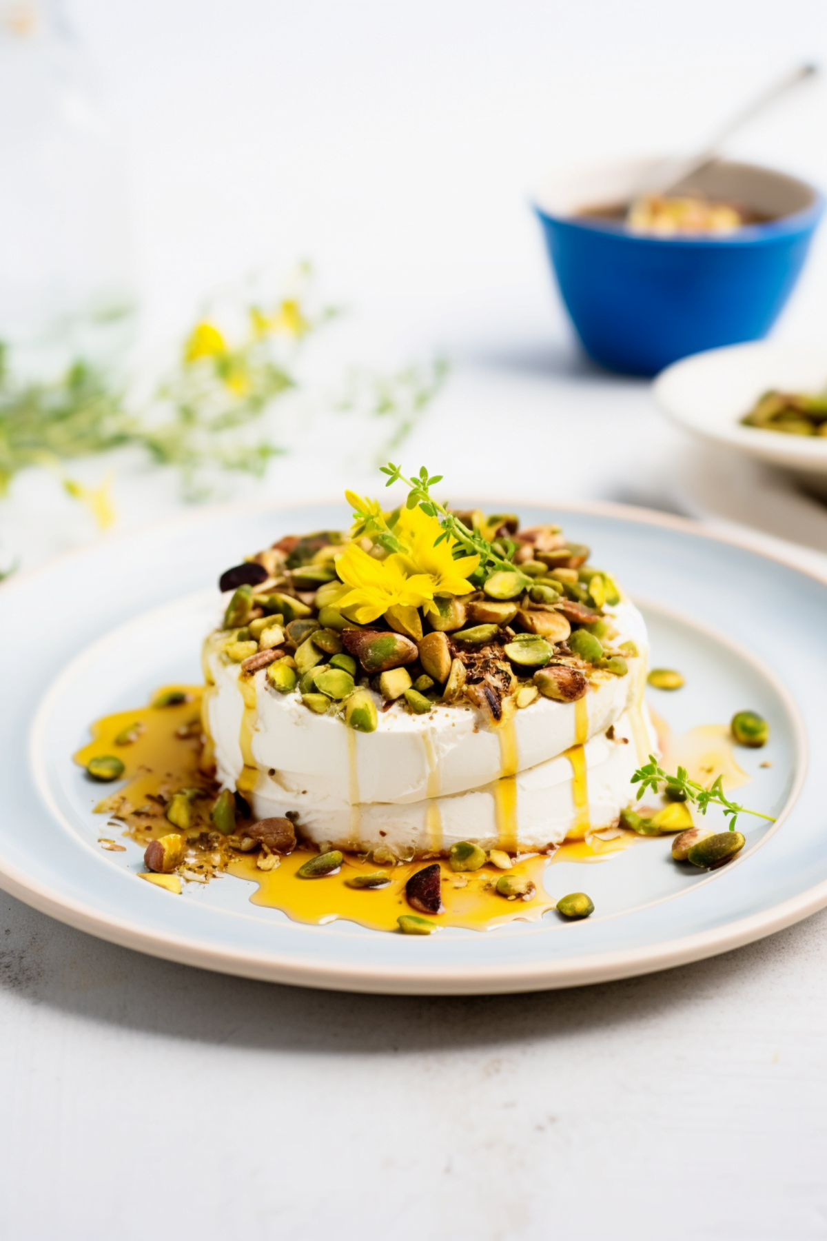 Baked Ricotta with Honey and Pistachios_001