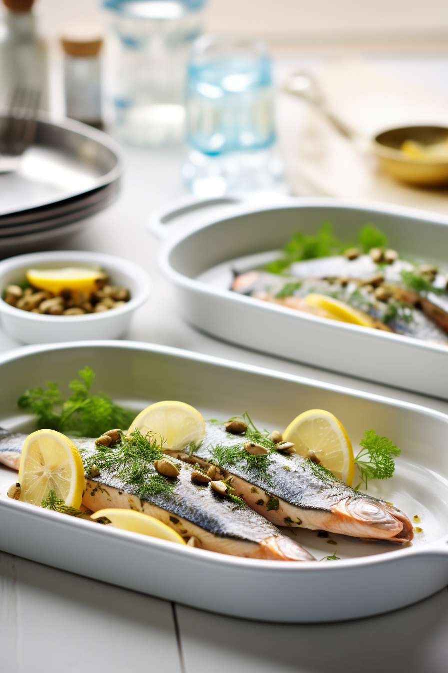 Preparing Baked Trout with Almond and Herb Crust