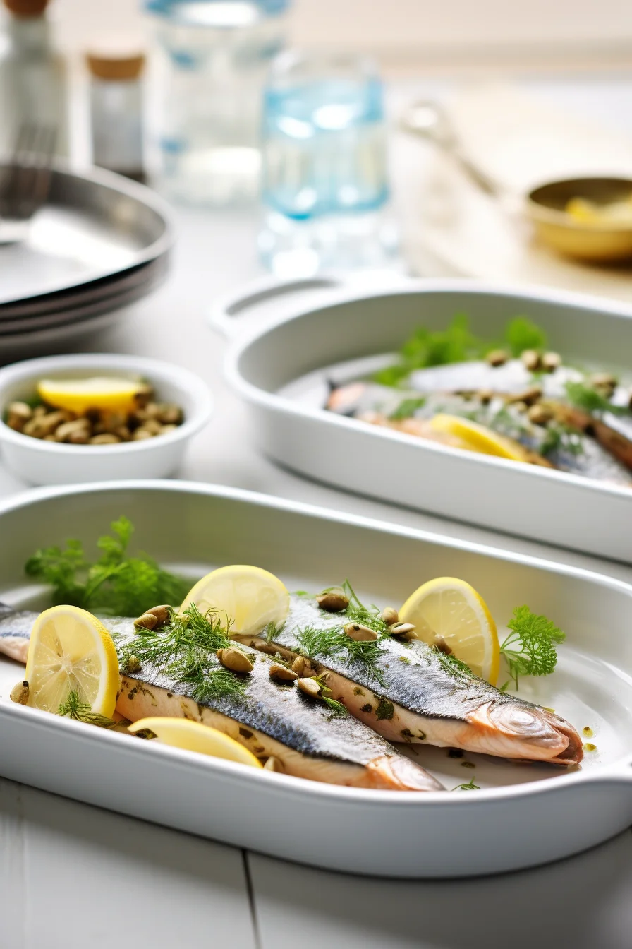 Preparing Baked Trout with Almond and Herb Crust