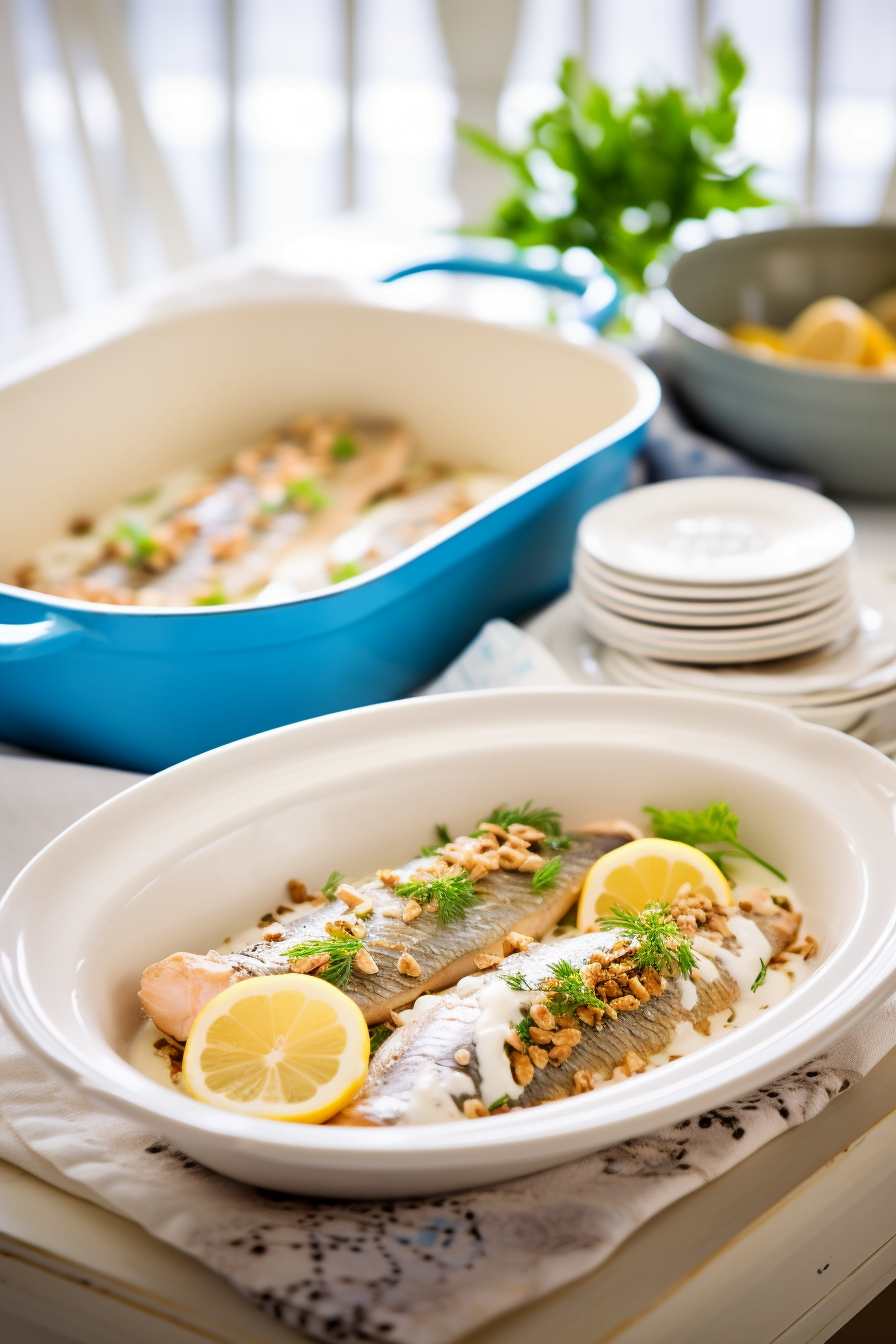 Baked Trout with Almond and Herb Crust