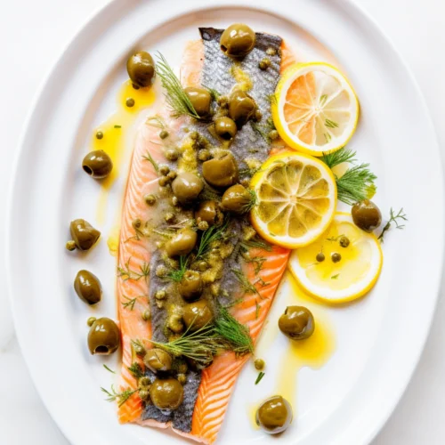 Baked Trout with Lemon, Capers, and Dill_001