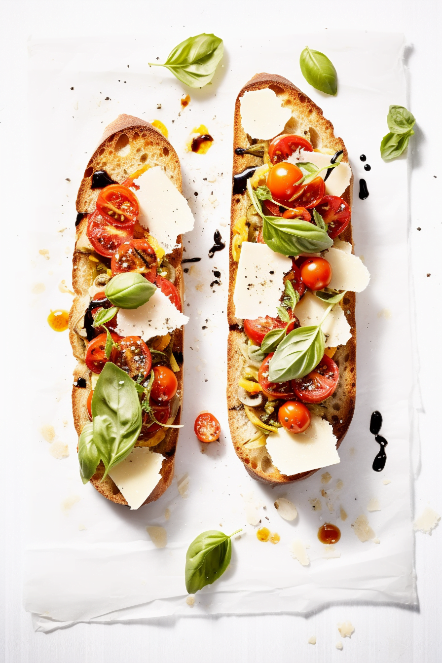 Bolognese Roasted Garlic and Tomato Bruschetta