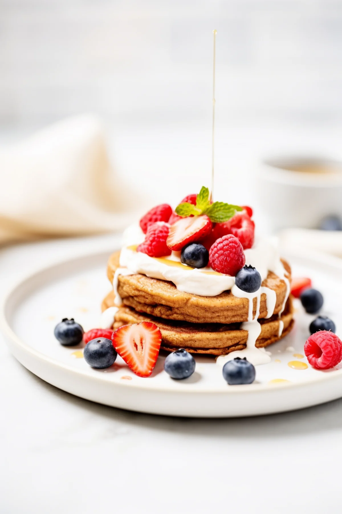 Buckwheat Pancakes with Yogurt and Fresh Berries_001