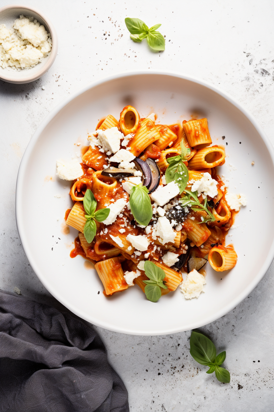 Calabrian Spicy Eggplant and Tomato Pasta