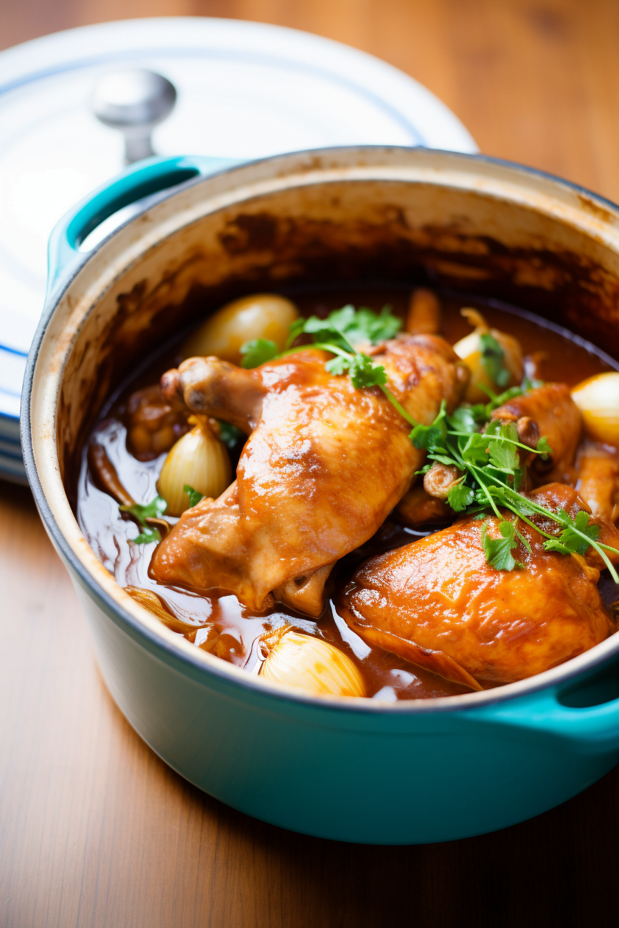 Preparing Chicken Stifado