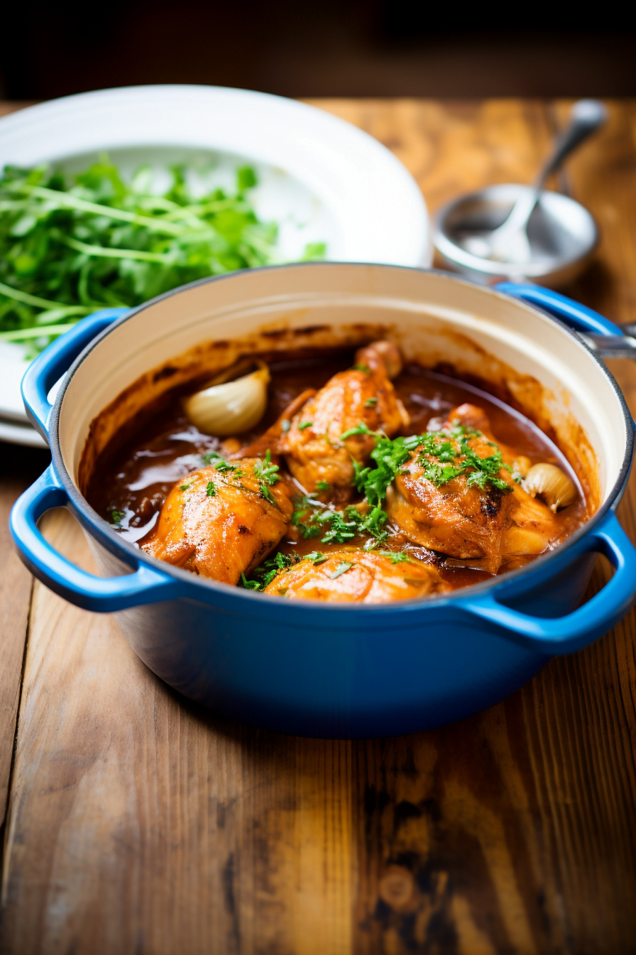 Chicken Stifado with Onions and Cinnamon