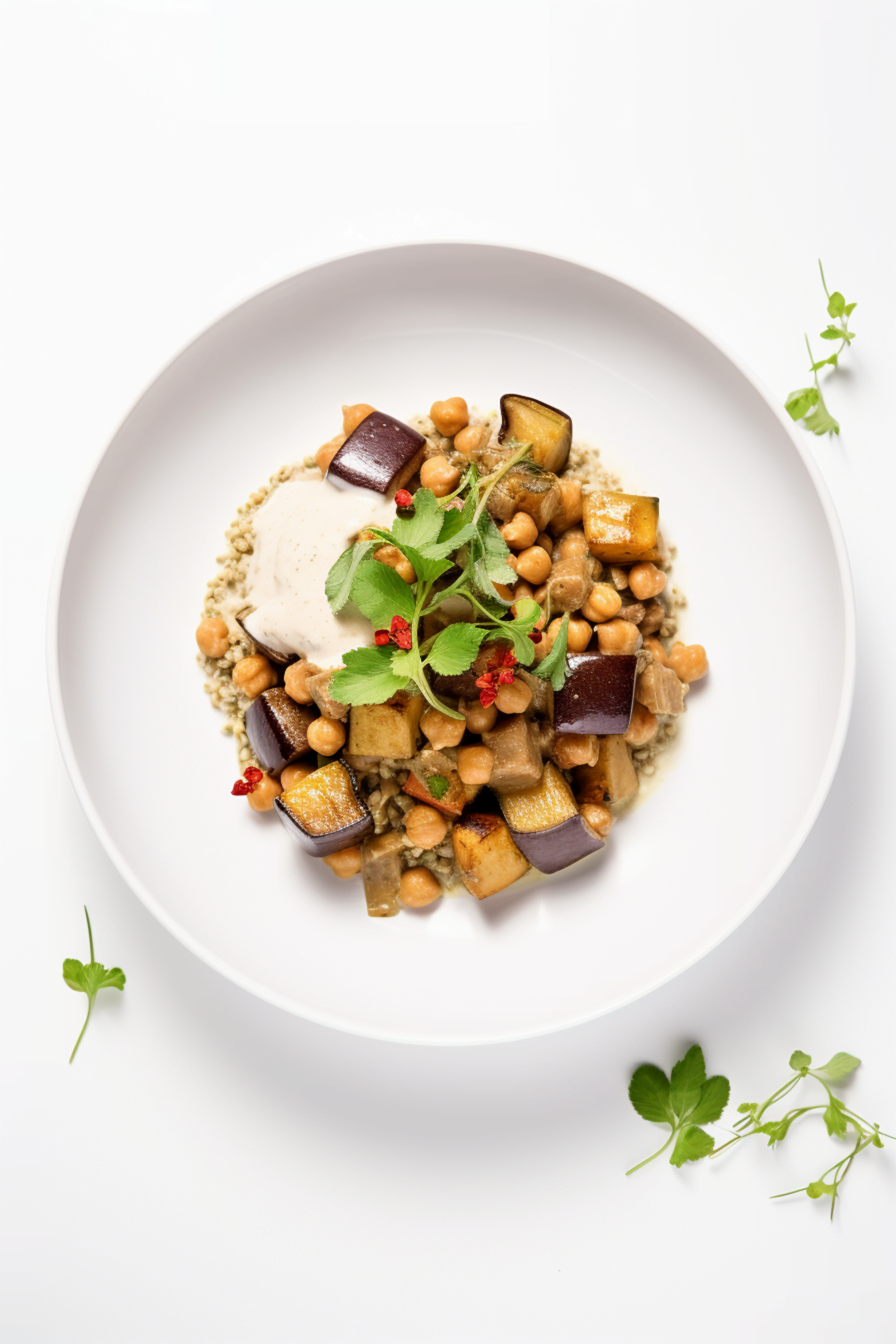 Chickpea and Eggplant Curry with Coconut Milk_001