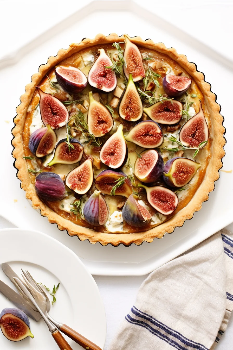 Preparing Corsican Fig and Walnut Tart