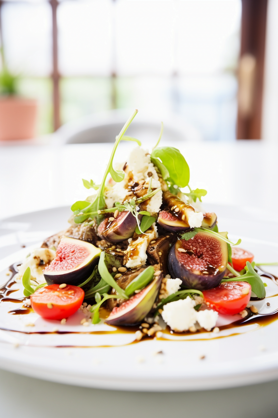 Cretan Dakos Salad with Caramelized Figs and Olive Tapenade