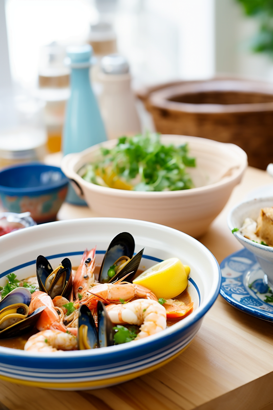 Ingredients for Croatian Dalmatian Fish Stew (Brudet)