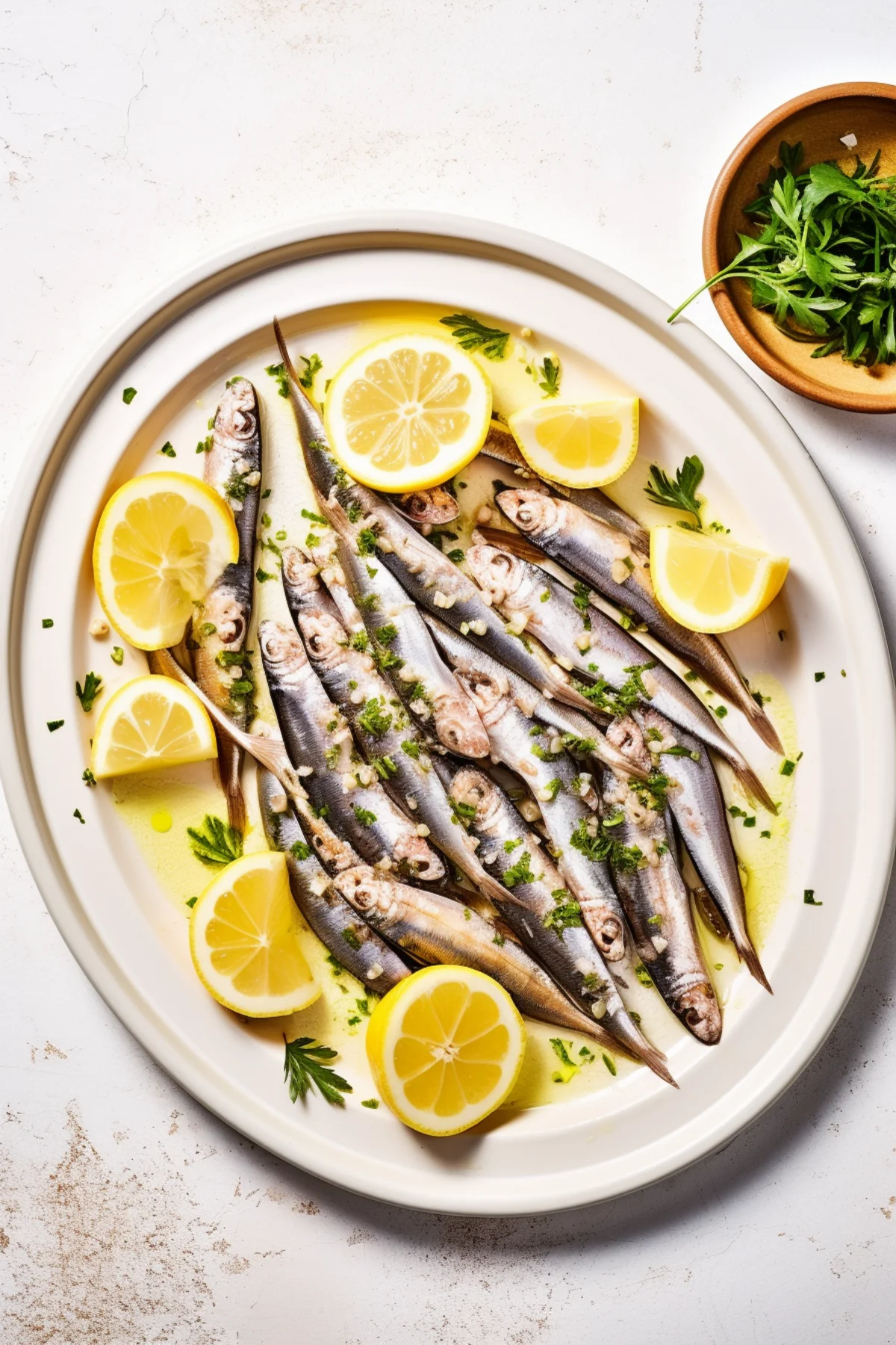 Croatian Marinated Anchovies with Garlic and Parsley_001