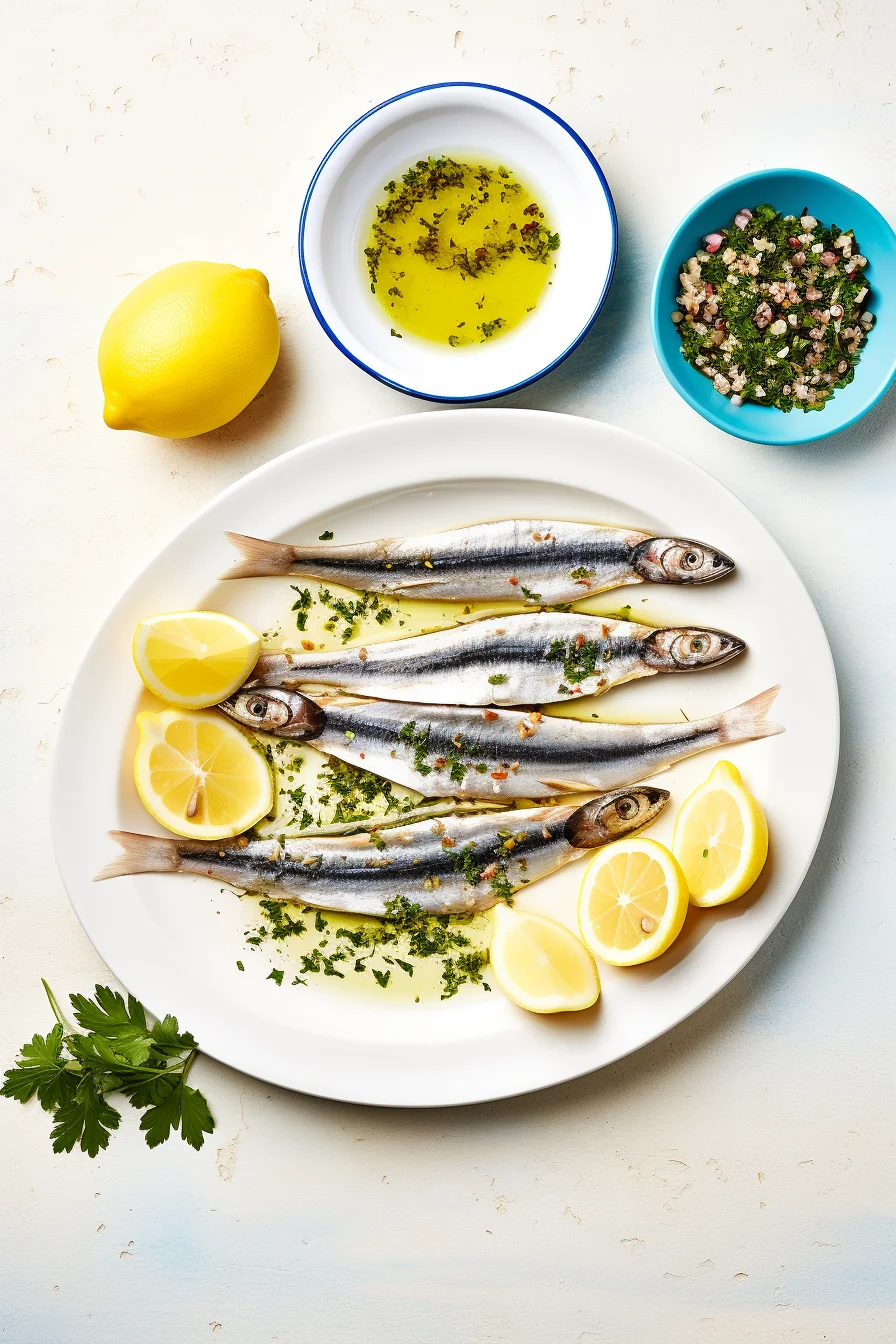 Preparing Croatian Marinated Anchovies