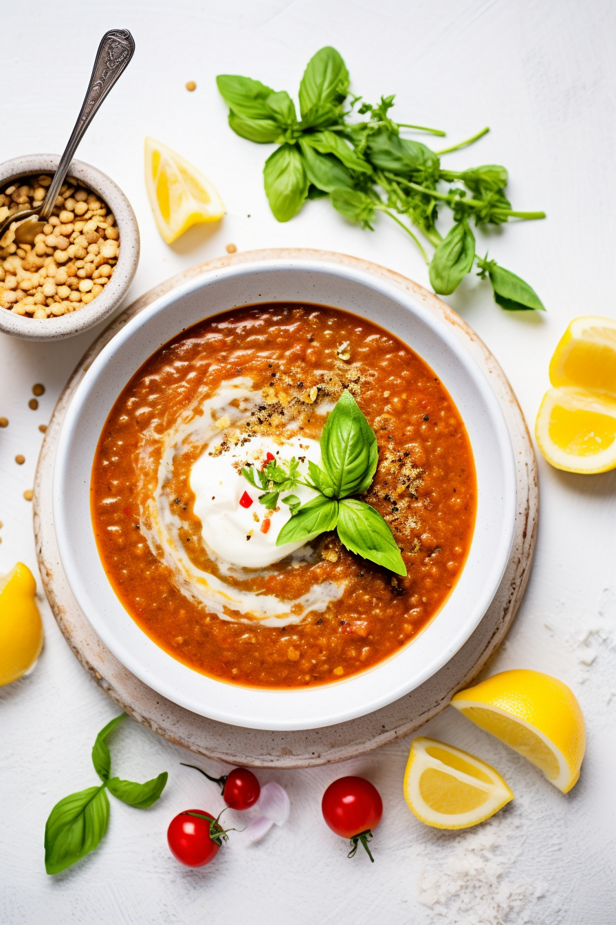 Ingredients for Eastern Turkey Bulgur and Lentil Soup