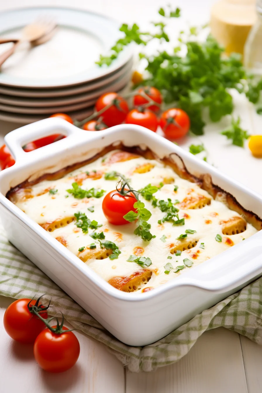 Egg and Tomato Breakfast Casserole with Herbs