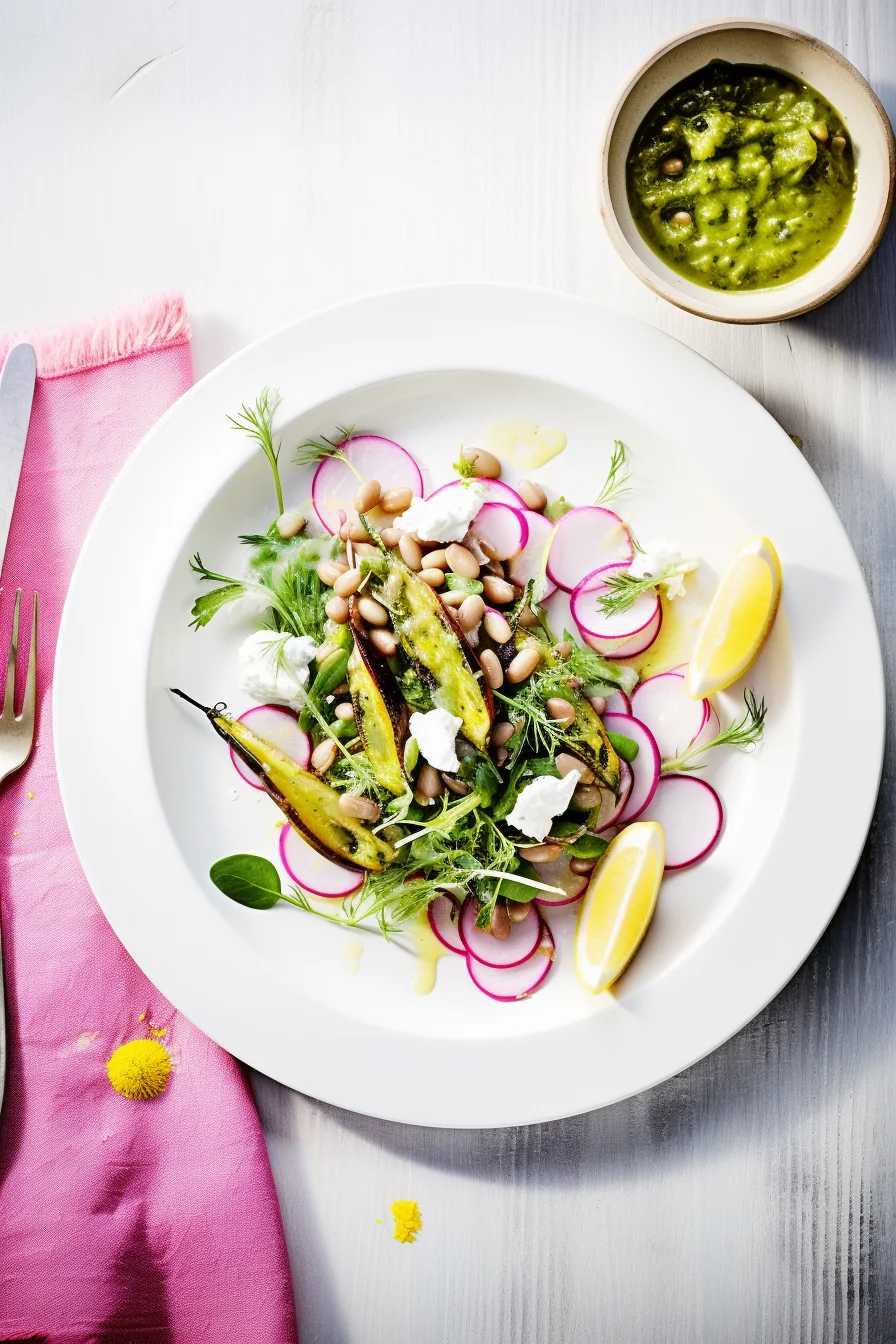 Egyptian Fava Bean and Dill Salad (Bessara)