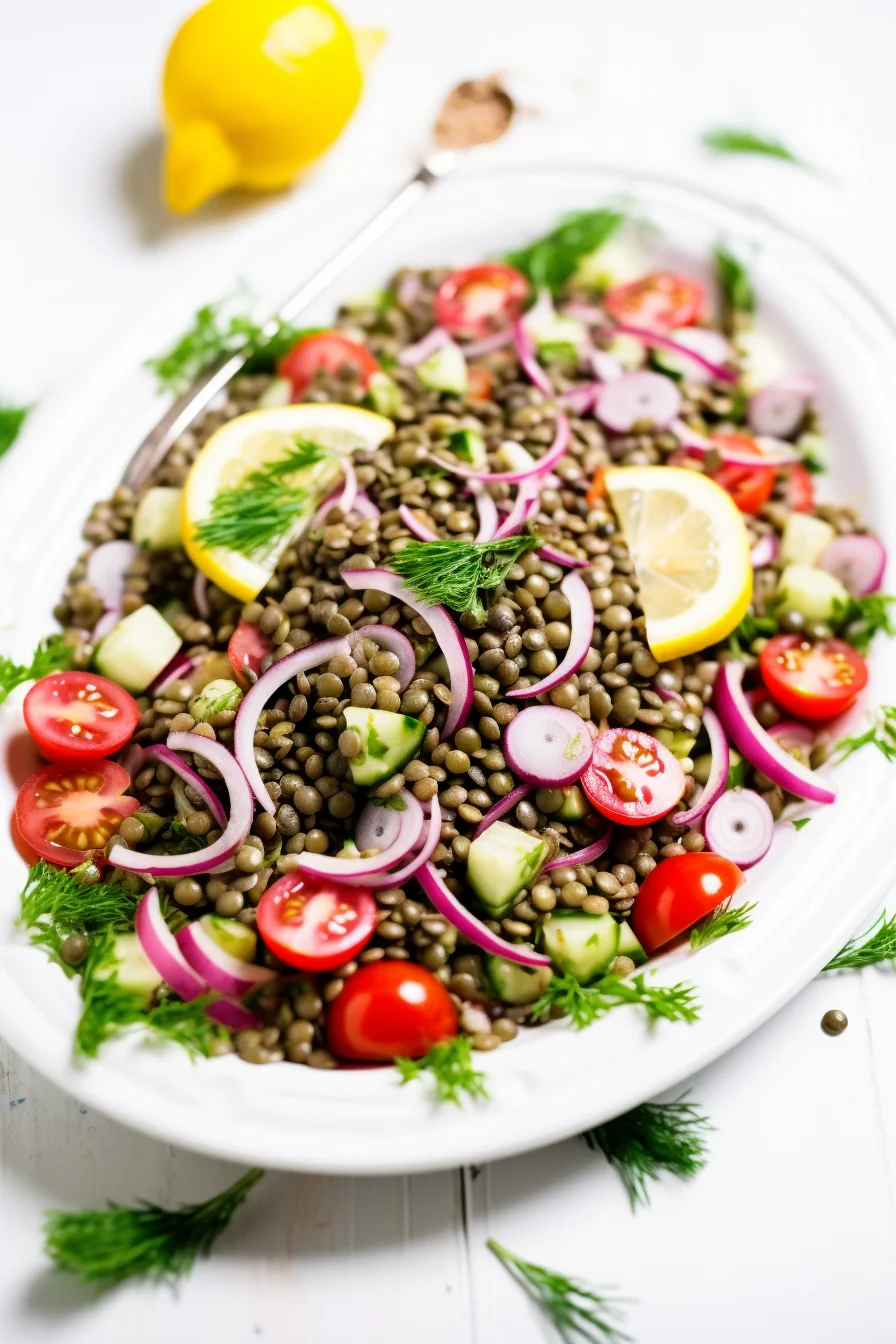 Egyptian Lentil and Tomato Salad (Salata Adas)