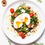 Farro Breakfast Bowl with Poached Egg and Sautéed Greens_001