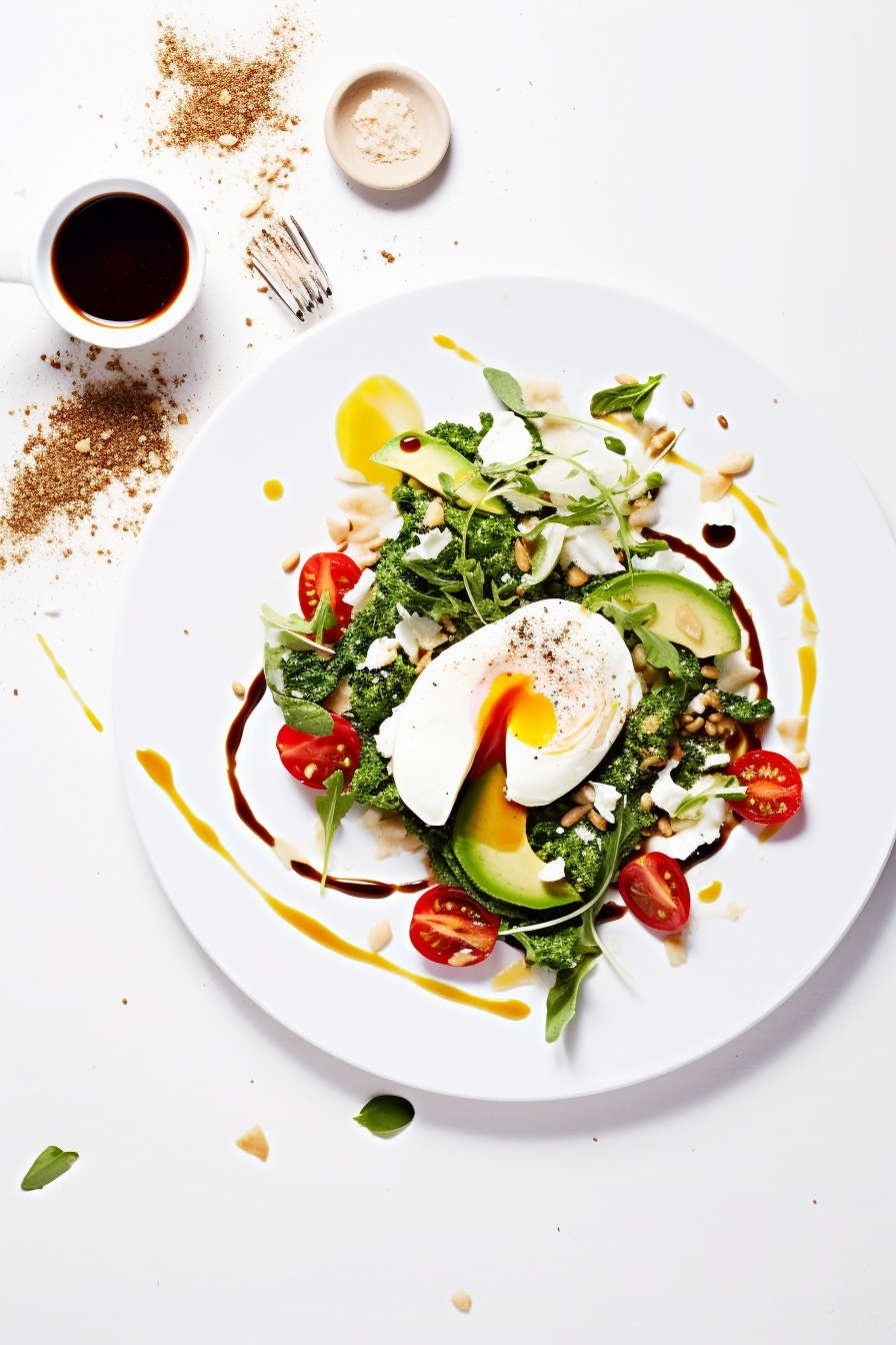 Farro Breakfast Bowl with Poached Egg and Sautéed Greens