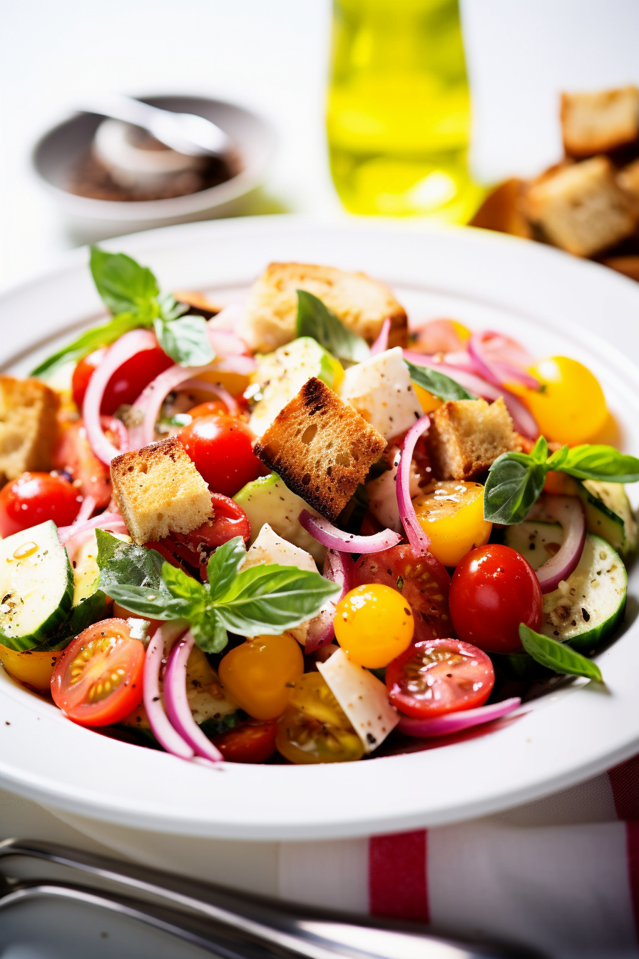 Ingredients for Florentine Panzanella Salad