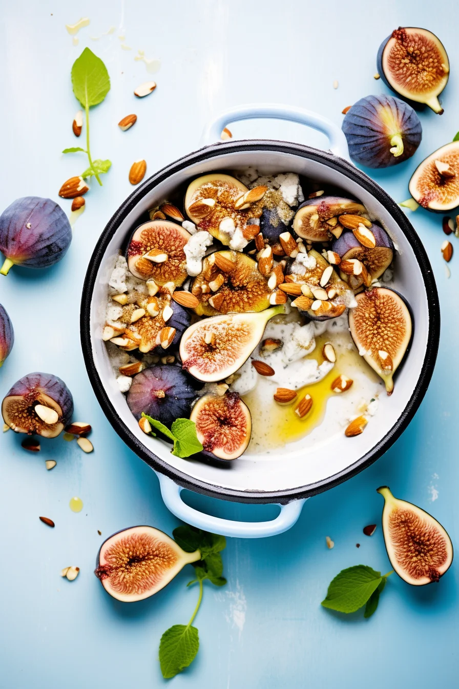 Formentera Baked Figs with Almond Crumble Formentera Baked Figs with Almond Crumble