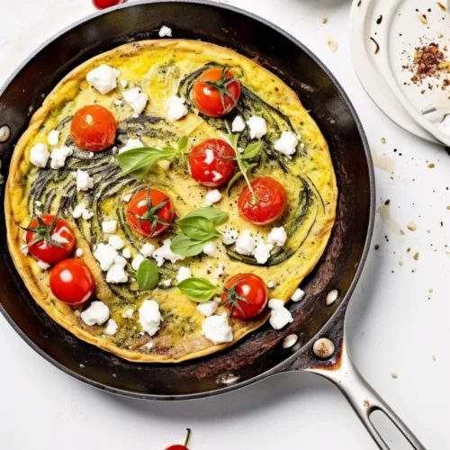 Frittata with Spinach, Tomatoes, and Feta Cheese_001