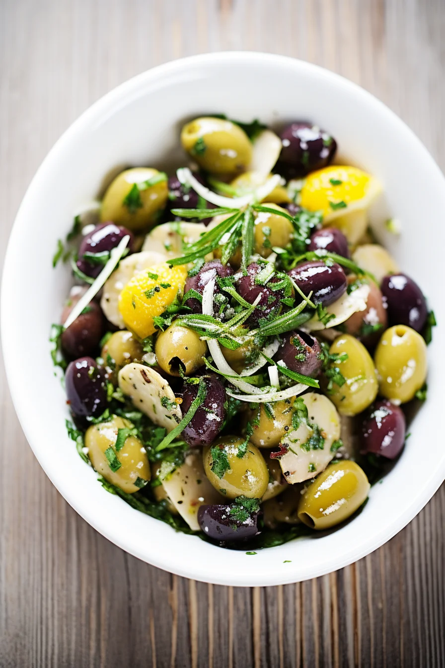 Ingredients for Marinated Olives